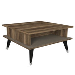 Sohvapöytä Asir, 72x38,2x72cm, ruskea/musta hinta ja tiedot | Sohvapöydät | hobbyhall.fi