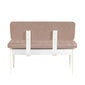 Vaaleanpunainen Asir, 110x85x40cm, valkoinen/vaaleanpunainen hinta ja tiedot | Ruokapöydän tuolit | hobbyhall.fi