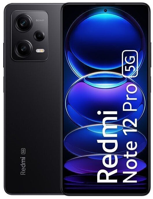 Xiaomi Redmi Note 12 Pro 5G 8/256GB Midnight Black hinta ja tiedot | Matkapuhelimet | hobbyhall.fi