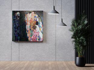 Maalaus Death and Life, Gustav Klimt, 100x100 cm, Wolf Kult hinta ja tiedot | Taulut | hobbyhall.fi