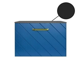 Besco Floo 80 kylpyhuonekaappi ohuella mustan värisellä työtasolla, mustan /kullan värinen hinta ja tiedot | Kylpyhuonekaapit | hobbyhall.fi