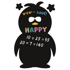 Yzipyzi Liimautuva magneettitaulu Penguin, 55x80cm hinta ja tiedot | Kehittävät lelut | hobbyhall.fi