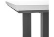 Ruokapöytä Caio 160 x 80 cm valkoinen ja mustat jalat hinta ja tiedot | Ruokapöydät | hobbyhall.fi