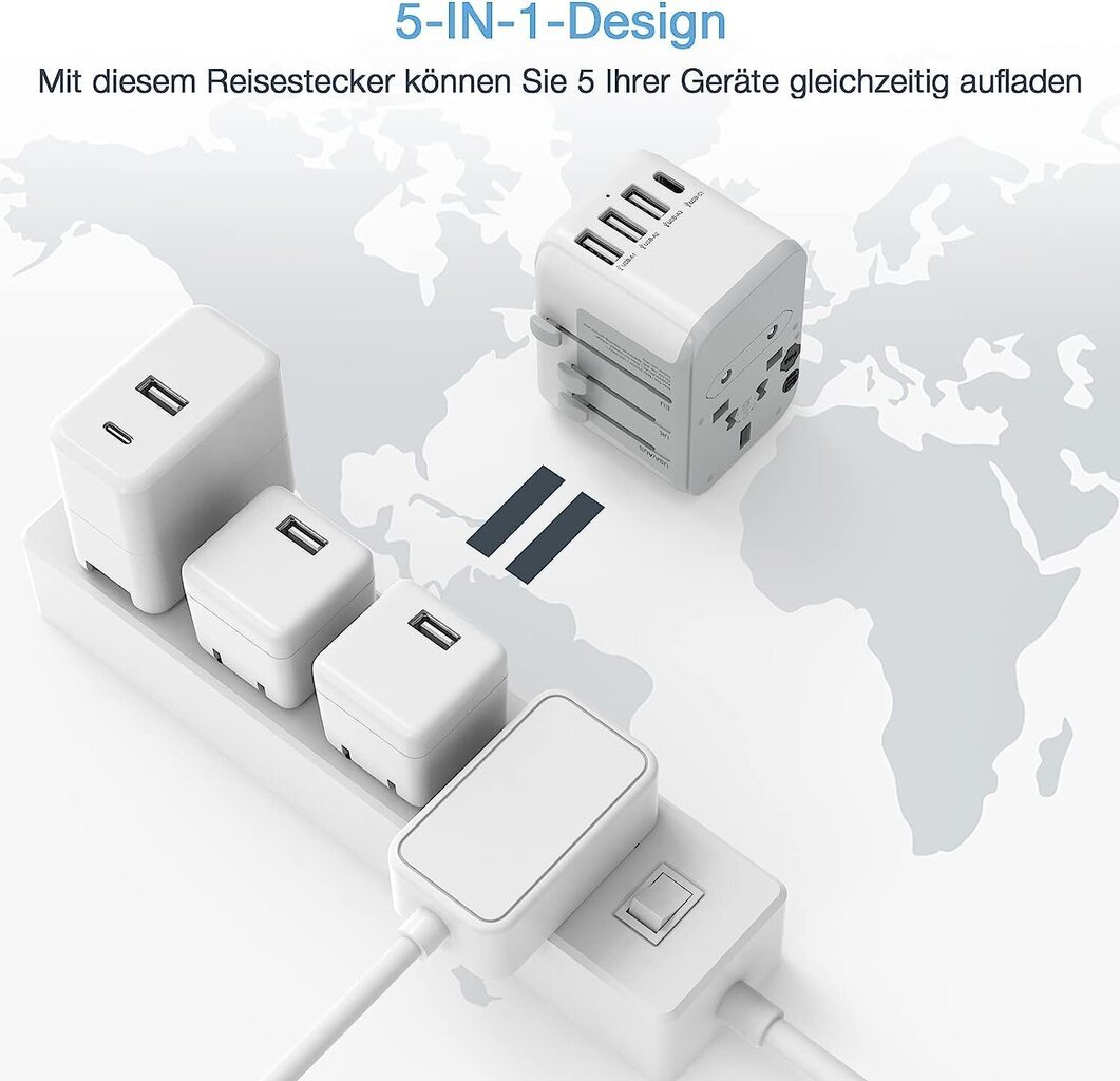 Tessan Travel Plug Adapter Worldwide hinta ja tiedot | Kytkimet ja pistorasiat | hobbyhall.fi