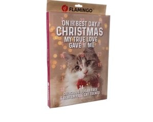Flamingo Joulukalenteri kissoille, 295 g hinta ja tiedot | Kissan herkut | hobbyhall.fi