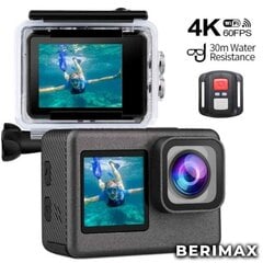 Toimintakamera Go Sport Pro 6 4K Dual Screen BERIMAX BRM_0202020 hinta ja tiedot | Berimax Puhelimet, älylaitteet ja kamerat | hobbyhall.fi