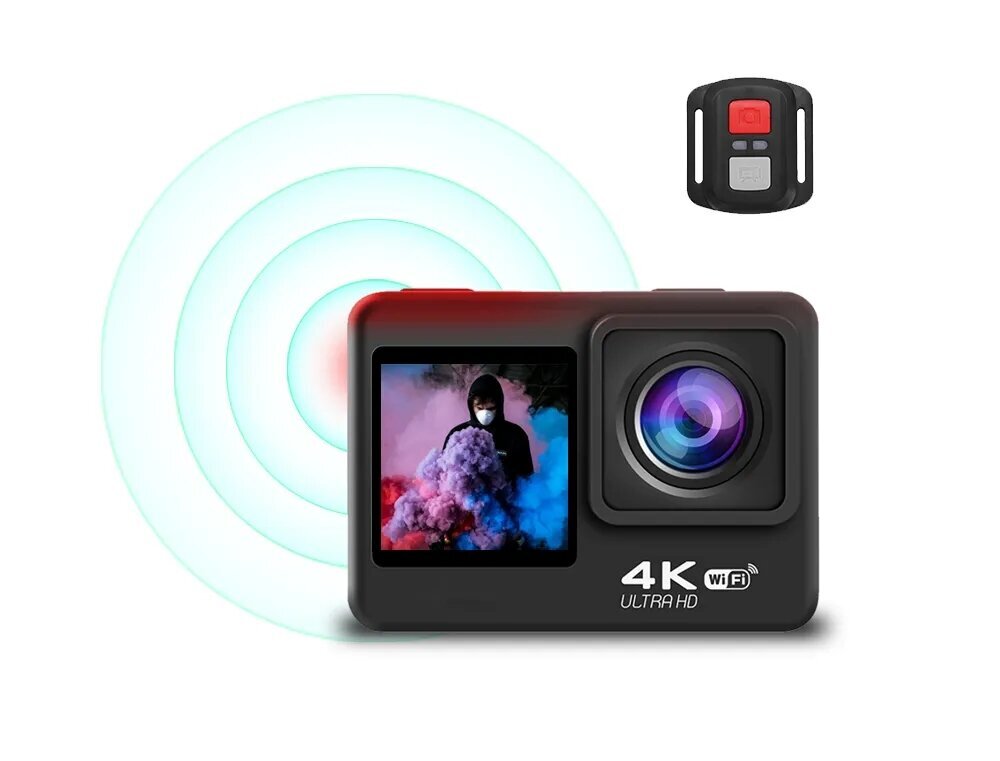 Toimintakamera Go Sport Pro 6 4K Dual Screen BERIMAX BRM_0202020 hinta ja tiedot | Action-kamerat | hobbyhall.fi
