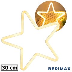 LED joulutähtikoriste Star Berimax neon, 30cm, keltainen hinta ja tiedot | Berimax Lahjat ja juhlatarvikkeet | hobbyhall.fi