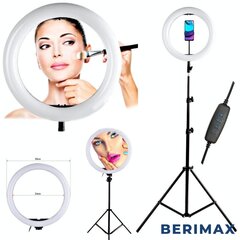 Ringlight LED-lamppu 60W jalustalla BERIMAX LS30 hinta ja tiedot | Berimax Puhelimet, älylaitteet ja kamerat | hobbyhall.fi