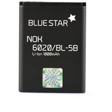 Akumuliatorius Blue Star skirtas Nokia 3220 / 5200 / N80 / N90, 1000 mAh (BL-5B) hinta ja tiedot | Puhelimen akut | hobbyhall.fi