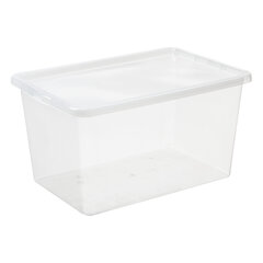 Laatikko Basic 48l, läpinäkyvä PT2298 hinta ja tiedot | Säilytyslaatikot ja -korit | hobbyhall.fi