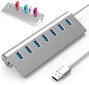 7 in 1 -keskitin 7x USB 3.0 -porttia Splitter Zenwire hinta ja tiedot | Adapterit | hobbyhall.fi