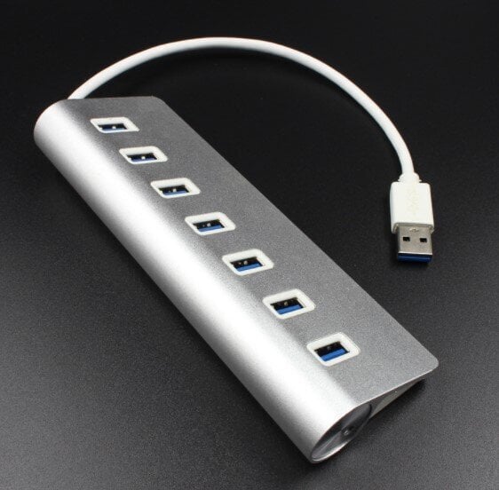 7 in 1 -keskitin 7x USB 3.0 -porttia Splitter Zenwire hinta ja tiedot | Adapterit | hobbyhall.fi