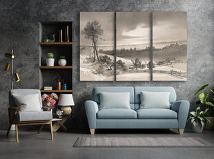 Triptyykki Vilnan maisema, 150 x 100 cm, Wolf Kult hinta ja tiedot | Taulut | hobbyhall.fi