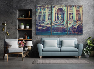 Triptyykki Trevin suihkulähde, 150 x 100 cm, Wolf Kult hinta ja tiedot | Taulut | hobbyhall.fi