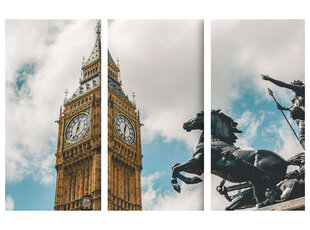 Triptyykki Big Ben, 150 x 100 cm, Wolf Kult hinta ja tiedot | Taulut | hobbyhall.fi