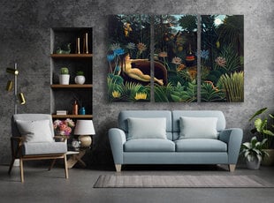 Triptyykki unelma, Henri Rousseau, 150 x 100 cm, Wolf Kult hinta ja tiedot | Taulut | hobbyhall.fi
