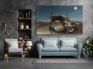 Triptyykki Nukkuva mustalainen, Henri Rousseau, 150 x 100 cm, Wolf Kult hinta ja tiedot | Taulut | hobbyhall.fi