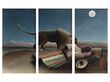 Triptyykki Nukkuva mustalainen, Henri Rousseau, 150 x 100 cm, Wolf Kult hinta ja tiedot | Taulut | hobbyhall.fi