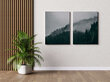 Diptyykki Sumuinen metsä, 140 x 100 cm, Wolf Kult hinta ja tiedot | Taulut | hobbyhall.fi