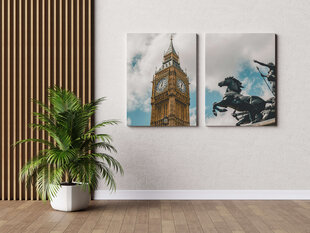 Diptyykki Big Ben, 140 x 100 cm, Wolf Kult hinta ja tiedot | Taulut | hobbyhall.fi
