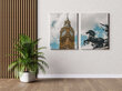 Diptyykki Big Ben, 140 x 100 cm, Wolf Kult hinta ja tiedot | Taulut | hobbyhall.fi