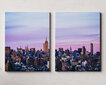 Diptyykki Auringonlasku New Yorkissa, 140 x 100 cm, Wolf Kult hinta ja tiedot | Taulut | hobbyhall.fi