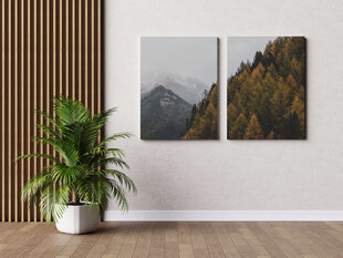 Diptyykki Syksymetsä, 140 x 100 cm, Wolf Kult hinta ja tiedot | Taulut | hobbyhall.fi