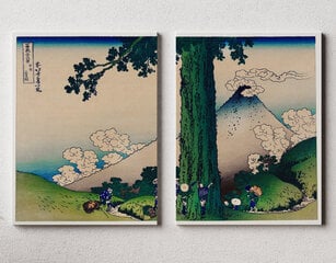 Diptyykki "Mishima Pass in Kai Province", Katsushika Hokusai, 140 x 100 cm, Wolf Kult hinta ja tiedot | Taulut | hobbyhall.fi