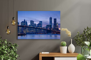 Maalaus Manhattan-panoraama, 100 x 70 cm, Wolf Kult hinta ja tiedot | Taulut | hobbyhall.fi