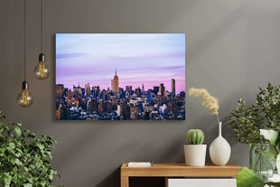 Maalaus Auringonlasku New Yorkissa, 100 x 70 cm, Wolf Kult hinta ja tiedot | Taulut | hobbyhall.fi