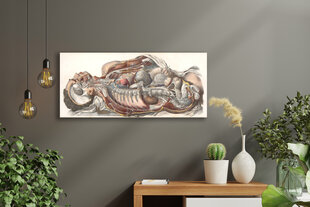 Maalaus Ihmisen anatomia, 100 x 70 cm, Wolf Kult hinta ja tiedot | Taulut | hobbyhall.fi