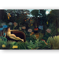 Maalaus Unelma, Henri Rousseau, 100 x 70 cm, Wolf Kult hinta ja tiedot | Taulut | hobbyhall.fi