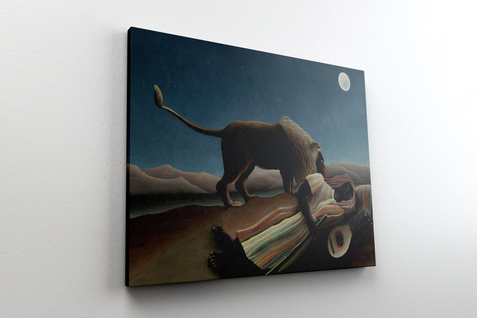 Maalaus Nukkuva mustalainen, Henri Rousseau, 100 x 70 cm, Wolf Kult hinta ja tiedot | Taulut | hobbyhall.fi