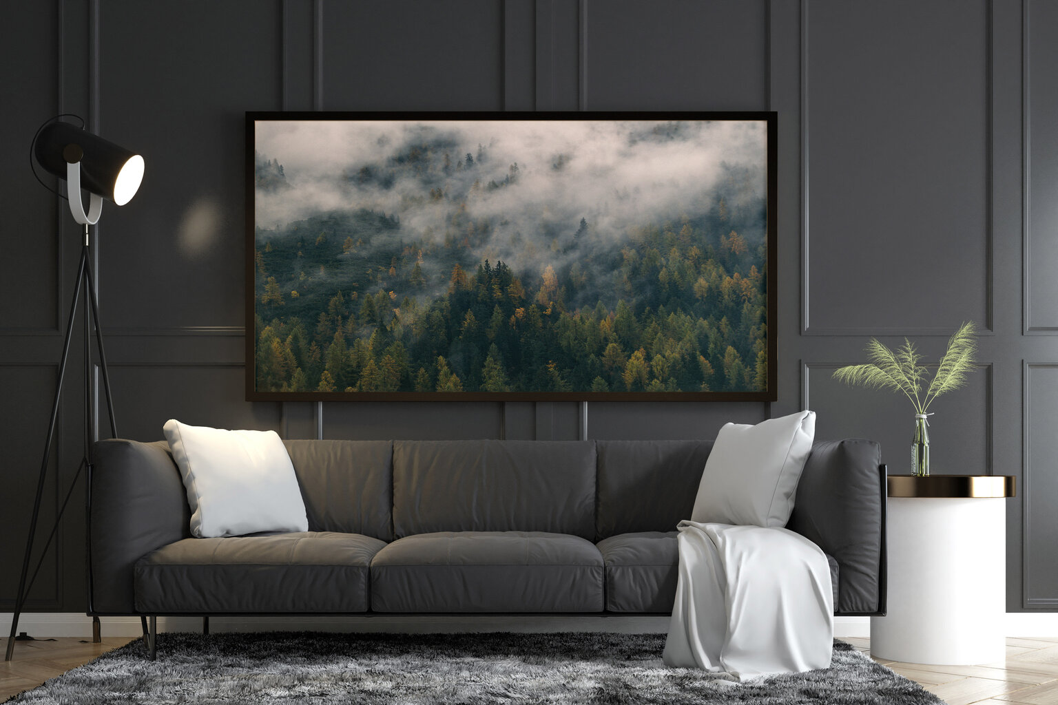 Juliste Sumuinen metsä, 59 x 84 cm (A1), Wolf Kult hinta ja tiedot | Taulut | hobbyhall.fi