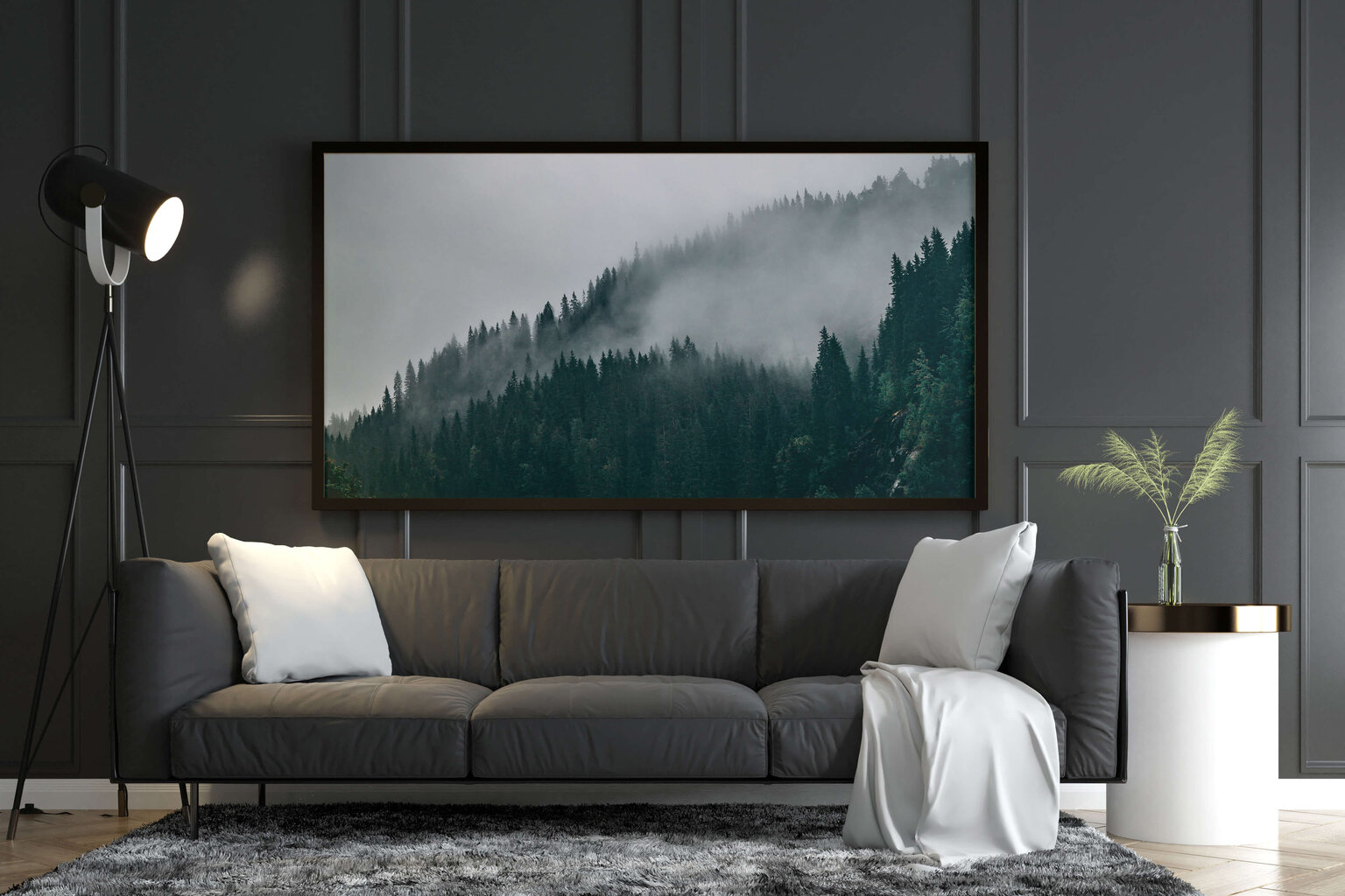 Juliste Misty Forest, 59 x 84 cm (A1), Wolf Kult hinta ja tiedot | Taulut | hobbyhall.fi