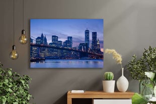 Juliste Manhattanin panoraama, 59 x 84 cm (A1), Wolf Kult hinta ja tiedot | Taulut | hobbyhall.fi