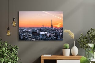 Juliste Auringonlasku Pariisissa, 59 x 84 cm (A1), Wolf Kult hinta ja tiedot | Taulut | hobbyhall.fi