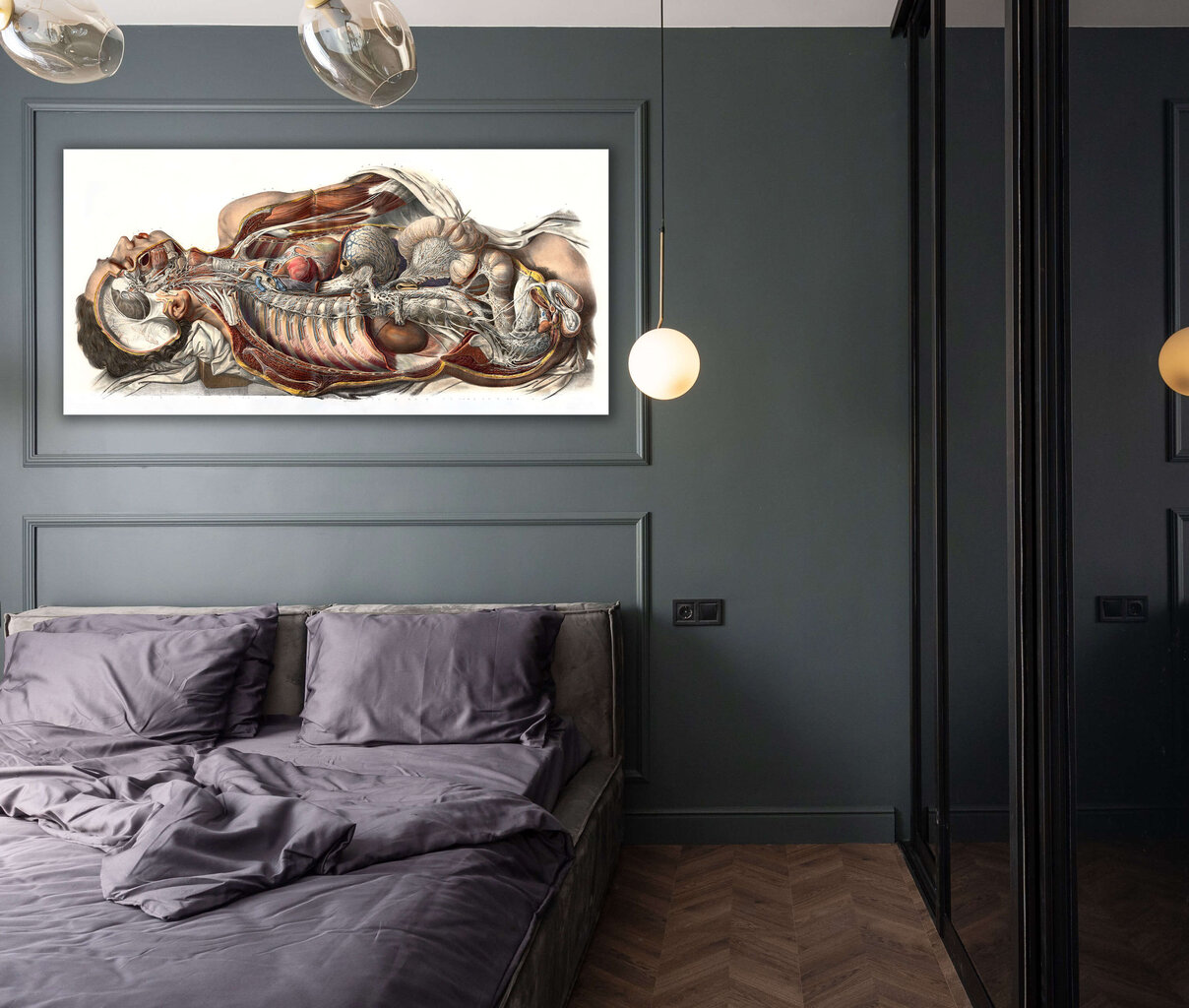 Juliste Ihmisen anatomia, 59 x 84 cm (A1), Wolf Kult hinta ja tiedot | Taulut | hobbyhall.fi