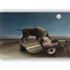 Juliste Nukkuva mustalainen, Henri Rousseau, 59 x 84 cm (A1), Wolf Kult hinta ja tiedot | Taulut | hobbyhall.fi