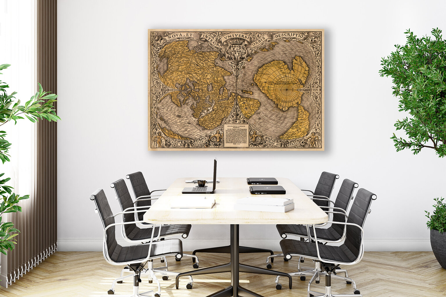 Juliste Vanhan maailman kartta 1531, 59 x 84 cm (A1), Wolf Kult hinta ja tiedot | Taulut | hobbyhall.fi