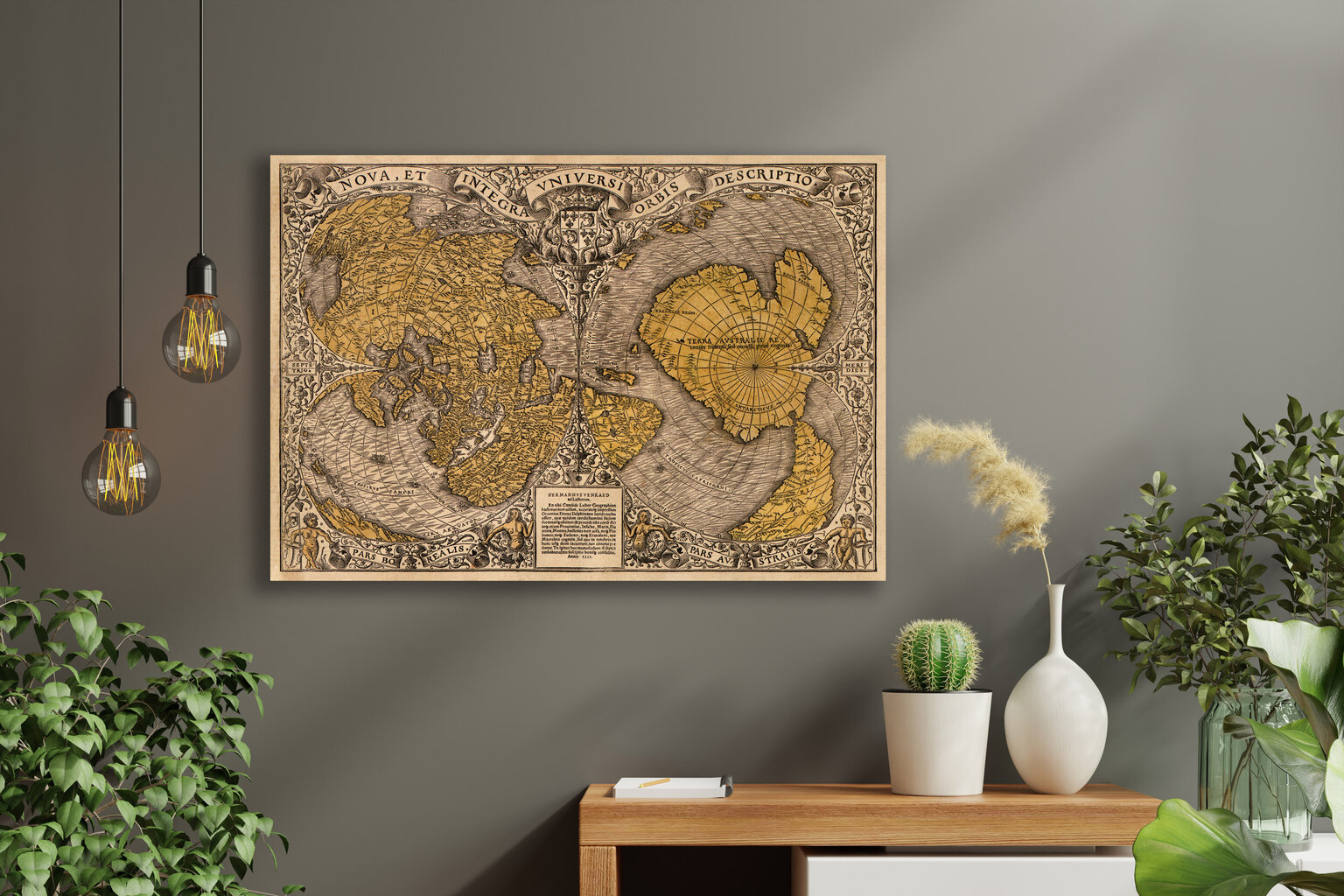 Juliste Vanhan maailman kartta 1531, 59 x 84 cm (A1), Wolf Kult hinta ja tiedot | Taulut | hobbyhall.fi