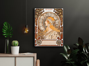 Juliste "La Plume", Alphonse Mucha, 59 x 84 cm (A1), Wolf Kult hinta ja tiedot | Taulut | hobbyhall.fi