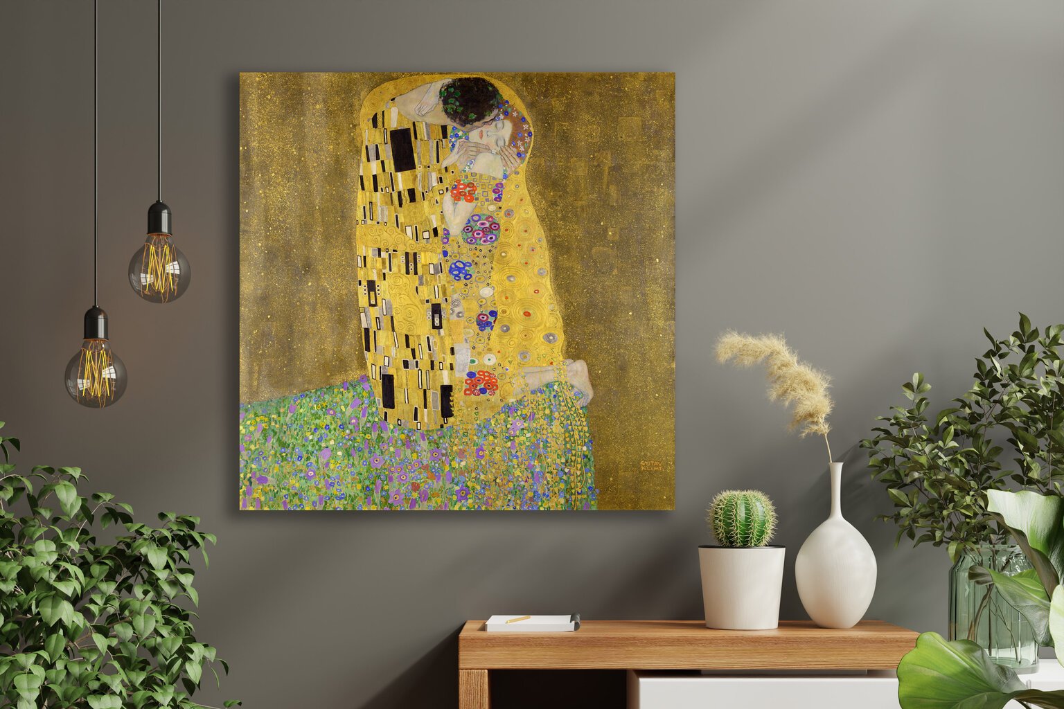 Juliste Suudelma, Gustav Klimt, 59 x 84 cm (A1), Wolf Kult hinta ja tiedot | Taulut | hobbyhall.fi