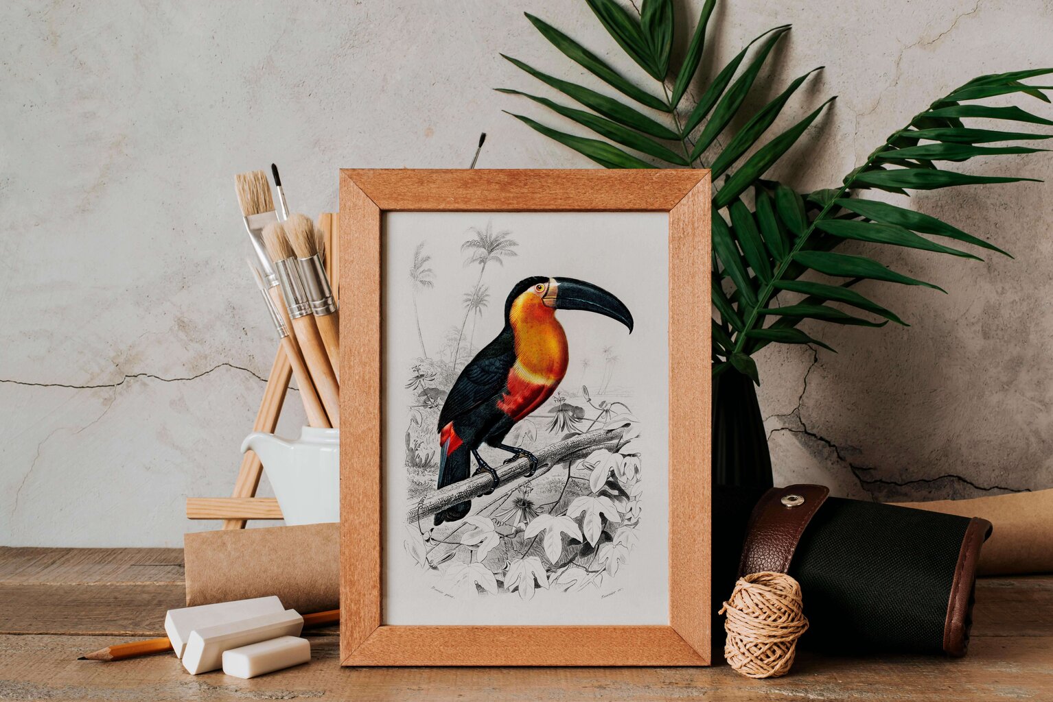 Juliste Toucan, 59 x 84 cm (A1), Wolf Kult hinta ja tiedot | Taulut | hobbyhall.fi