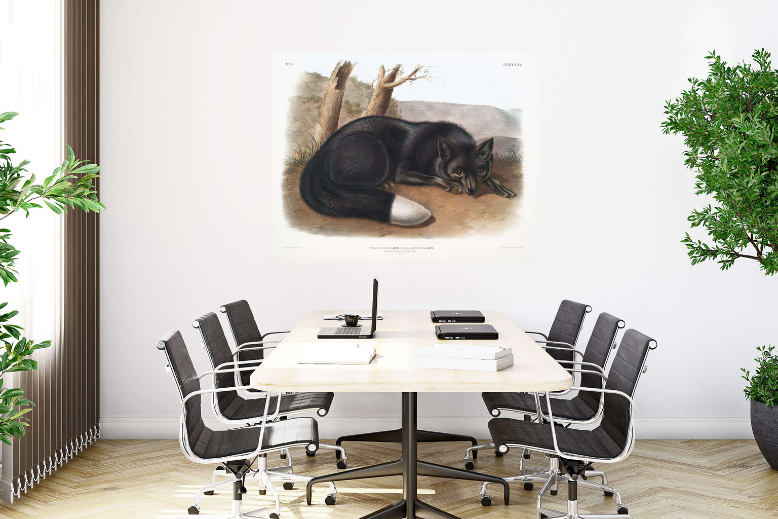 Juliste Black Fox, 59 x 84 cm (A1), Wolf Kult hinta ja tiedot | Taulut | hobbyhall.fi
