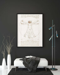 Juliste Vitruvius Man, Leonardo da Vinci, 59 x 84 cm (A1), Wolf Kult hinta ja tiedot | Taulut | hobbyhall.fi