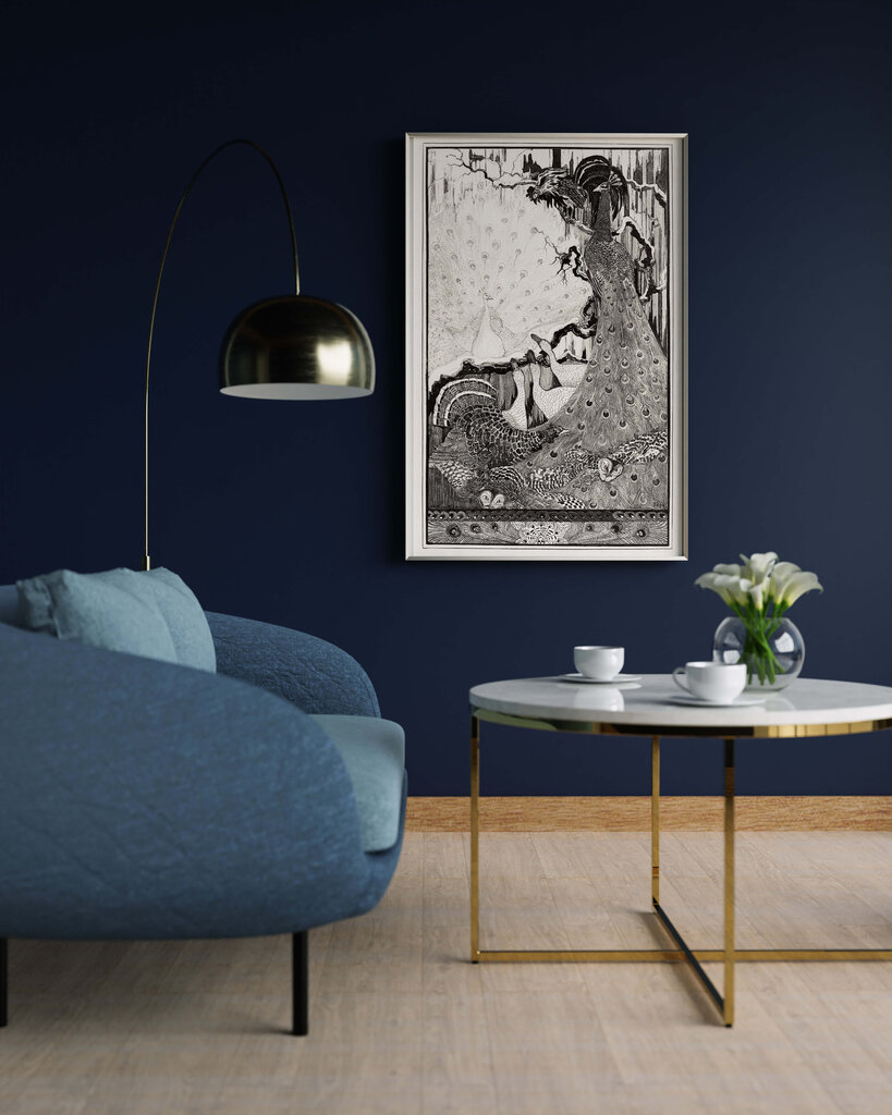 Juliste Peacocks, 59 x 84 cm (A1), Wolf Kult hinta ja tiedot | Taulut | hobbyhall.fi