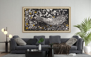 Juliste Peacock-kuvitus, 59 x 84 cm (A1), Wolf Kult hinta ja tiedot | Taulut | hobbyhall.fi