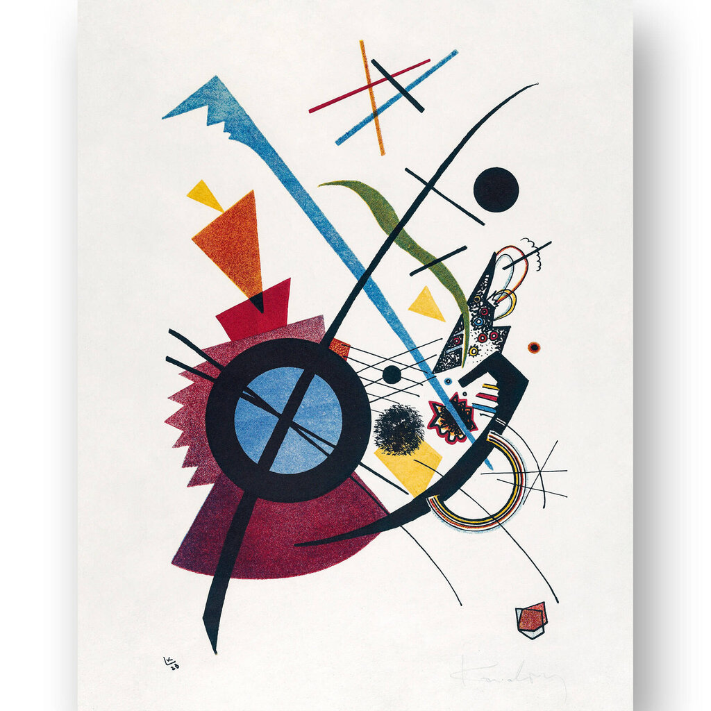 Juliste Abstraktio, Wassily Kandinsky, 59 x 84 cm (A1), Wolf Kult hinta ja tiedot | Taulut | hobbyhall.fi